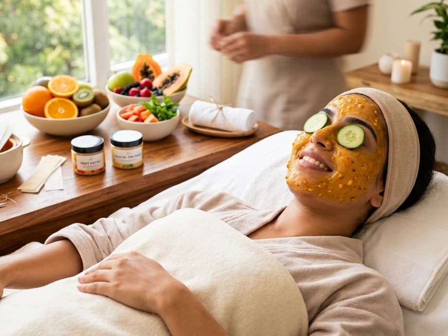 Fruit Facial & De-Tan Beauty Combo + Waxing (Hands + Underarms) + Threading (Eyebrow + Upper Lips)
